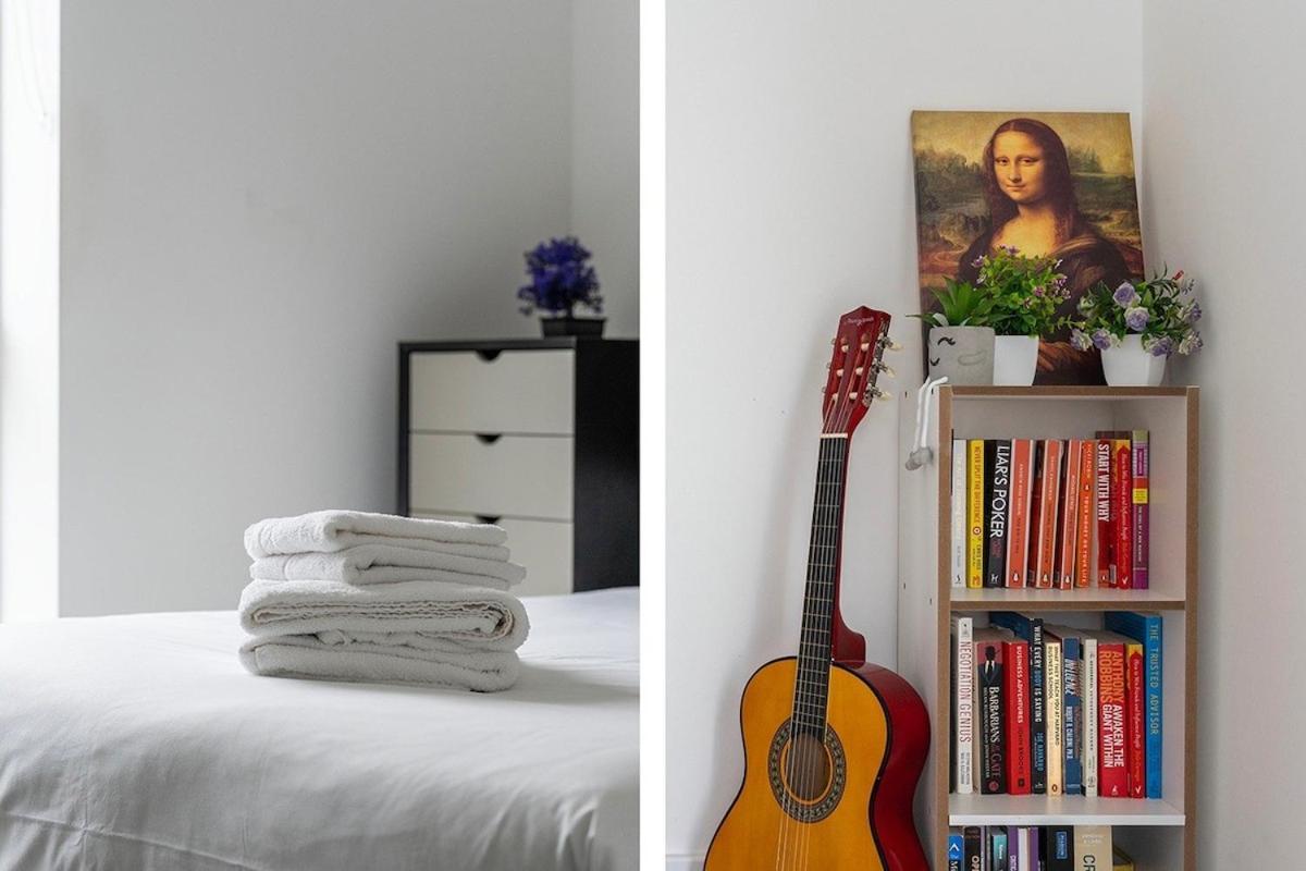 Deluxe Double Bed In Shared Apt Near Canary Wharf, City Airport & O2 Arena With Thames View Londra Esterno foto